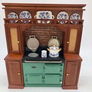 Reutter Vintage Dollhouse Miniature Kitchen Cabinet Porzellan Porcelain 1:12